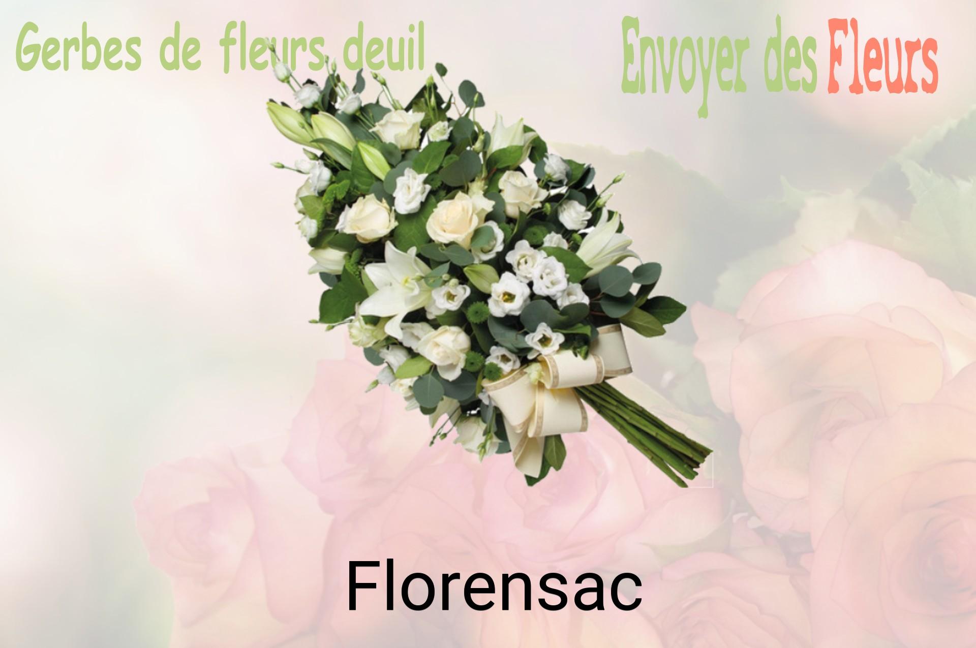 Gerbe de fleurs de deuil livrée à Florensac